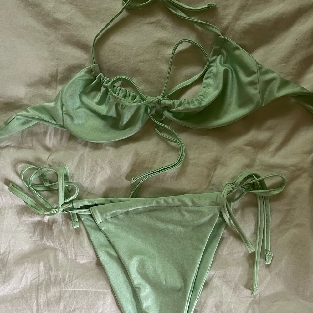 Green Boohoo Bikini Set